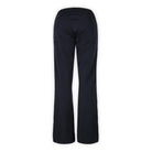 back of black snow pants on a white background