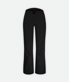 a pair of black snow pants on a white background