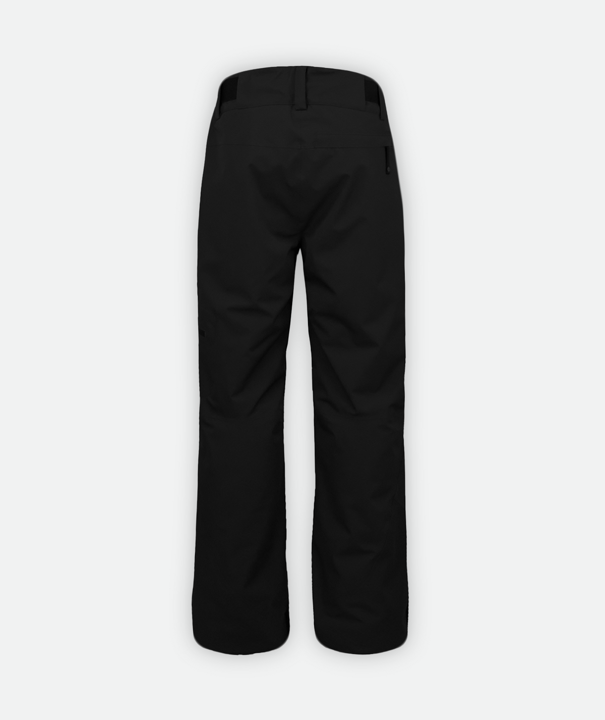 a pair of black insulated snow pants on a white background