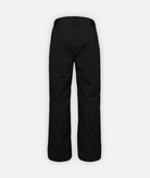 a pair of black insulated snow pants on a white background