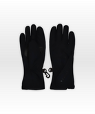 Pair of black gloves on a white background